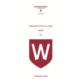 Learning Guide - 700030 Managing People at Work Term 1 (T1) 2021