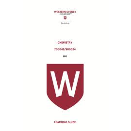 Learning Guide - 700043-900024 Chemistry Term 1 (T1) 2021