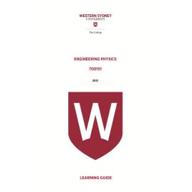Learning Guide - 700151 Engineering Physics Term 1 (T1) 2021