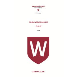 Learning Guide - 700299 When Worlds Collide Term 1 (T1) 2021