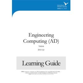 Learning Guide - 700106 Engineering Computing Quarter 1 (Q1) 2016