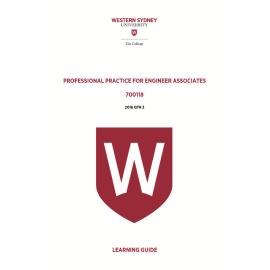 Learning Guide - 700118 Professional Practice for Engineer Associates Quarter 3 (Q3) 2016