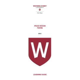 Learning Guide - 700196 Image Design Term 1 (T1) 2016