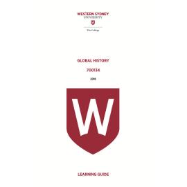 Learning Guide - 700134 Global History Term 3 (T3) 2016