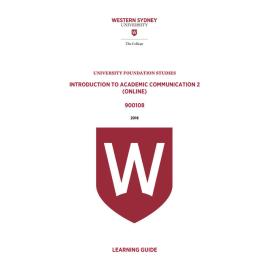 Learning Guide - 900108 IAC2 online Term 3 (T3) 2016