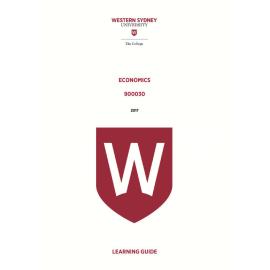 Learning Guide - 900030 Economics Term 2 (T2) 2017