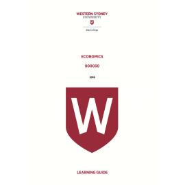 Learning Guide - 900030 Economics Term 2 (T2) 2018