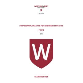 Learning Guide - 700118 Professional Practice for Engineer Associates Quarter 3 (Q3) 2019