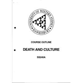 Course Outline - Death & Culture (SS240A) - Spring 2000