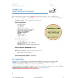 Learning Guide - Alternatives to Violence (101570) - Spring 2014