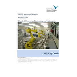 Learning Guide - Advanced Robotics (300599) - Autumn 2014