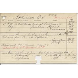 ATKINSON, Alan J (Hawkesbury Diploma of Agriculture (HDA))