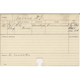 BARNES, H F (Agriculture?)