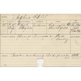 BEGBIE, A C (Certificate - Butter Making, Special Courses - Plots & Dairy)