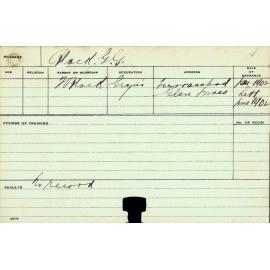 BLACK, GG (Course Not Identified)