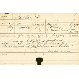 BUTLER, D (Special Course - Piggery)