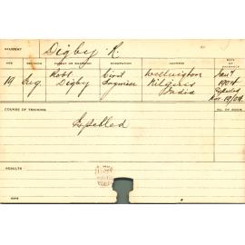 DIGBY, R (Course Not Identified)