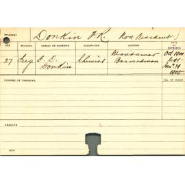 DONKIN, TR (Course Not Identified)