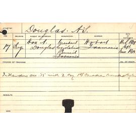 DOUGLAS, Adye Sholto (Diploma ?)