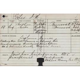 GILES, JM (Diploma Course)