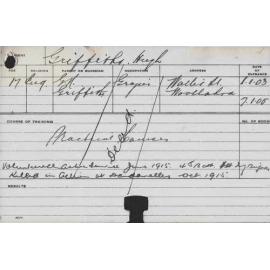 GRIFFITHS, Hugh (Practical Courses)