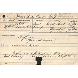 HARDAKER, Graham V (Diploma & Special Dairy)