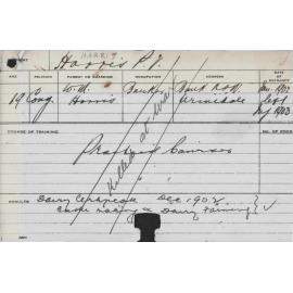 HARRIS, PV (Practical courses)