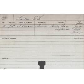 LARKIN, G (Course Not Identified)