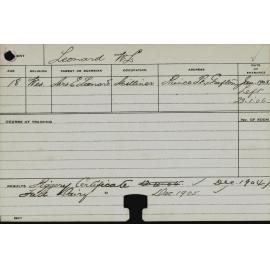 LEONARD, WL (Certificate - Piggery/ Hawkesbury Diploma in Dairy (HDD))