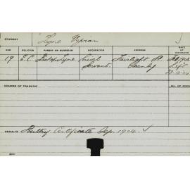 LYNE, Vyvian (Certificate - Poultry)