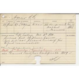 AGREW, Rupert Reid (First Year Certificate)