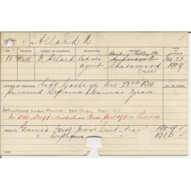 ALLARD, Norman (Hawkesbury Diploma of Agriculture (HDA))