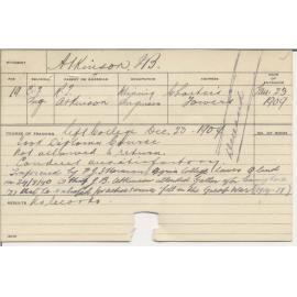 ATKINSON, J B (Hawkesbury Diploma of Agriculture (HDA))