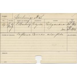 BARLING, H S (Hawkesbury Diploma of Agriculture (HDA))