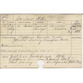 BARLOW, H D (Hawkesbury Diploma of Agriculture (HDA) & Certificate - Dairy)