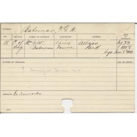 BATEMAN, F G H (Practical Class)