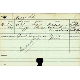 BIGGS, EW (Special Course - Dairy & Plots)