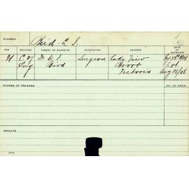 BIRD, NJ (Course Not Identified)