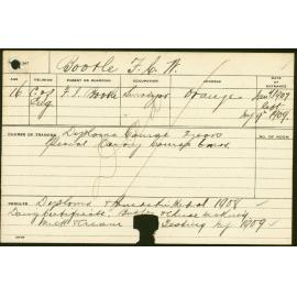 BOOTLE, FWC (Hawkesbury Diploma of Agriculture (HDA)/ Special course - Dairy)