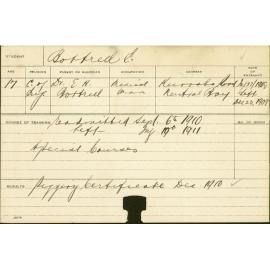 BOTTRELL, E (Certificate - Piggery)