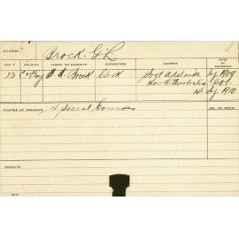 BROCK, GL (Special courses)