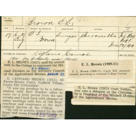 BROWN, E Leonard (Hawkesbury Diploma of Agriculture (HDA))