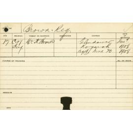 BROWN, Reginald (Piggery and Dairy)