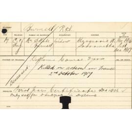 BURNELL, RH (Hawkesbury Diploma of Agriculture (HDA))