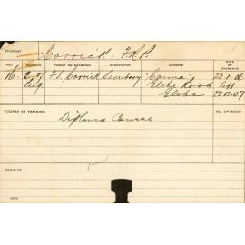 CARRICK, Frank RP (Hawkesbury Diploma of Agriculture (HDA))
