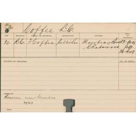 COFFEE, Leo C (Course Not Identified)