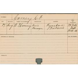 CORNEY, CF (Course Not Identified)