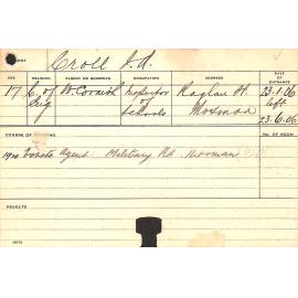 CROLL, Jack A (Dairying?)