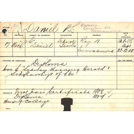 DANIEL, Philip Lisle (Hawkesbury Diploma of Agriculture (HDA))