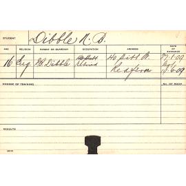 DIBBLE, NB (Course Not Identified)